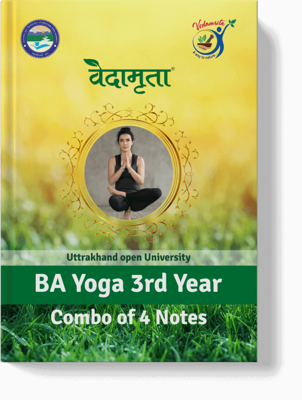 Complete BA Yoga 3rd Year | 4 Notes Combo | Vedamrita